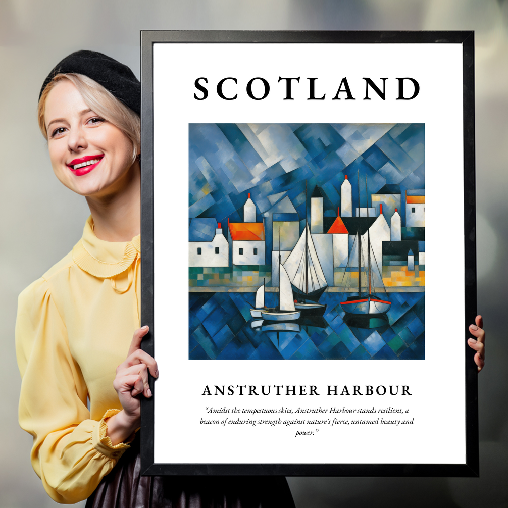 Anstruther Harbour - Framed Poster Print