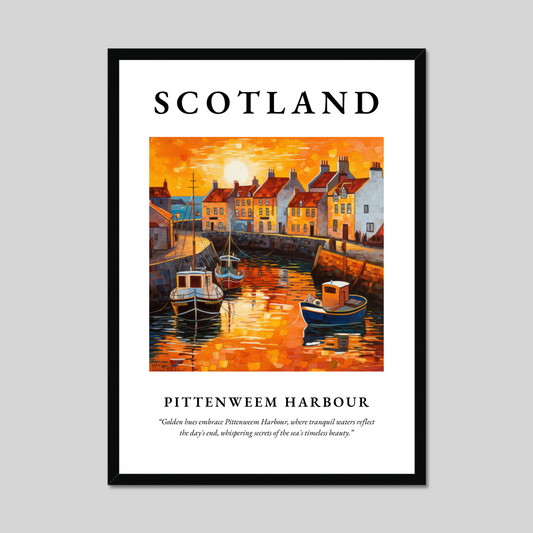 Pittenweem Harbour - Framed Poster Print