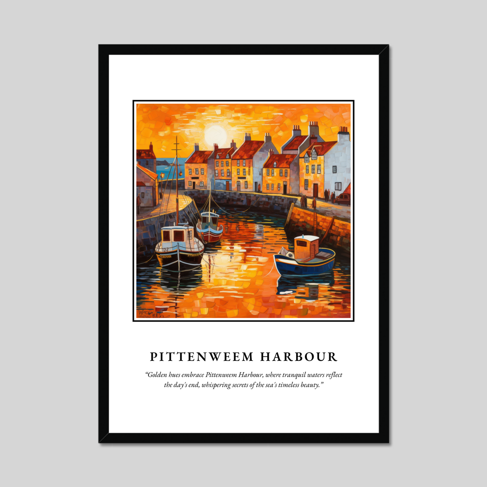 Pittenweem Harbour - Framed Poster Print