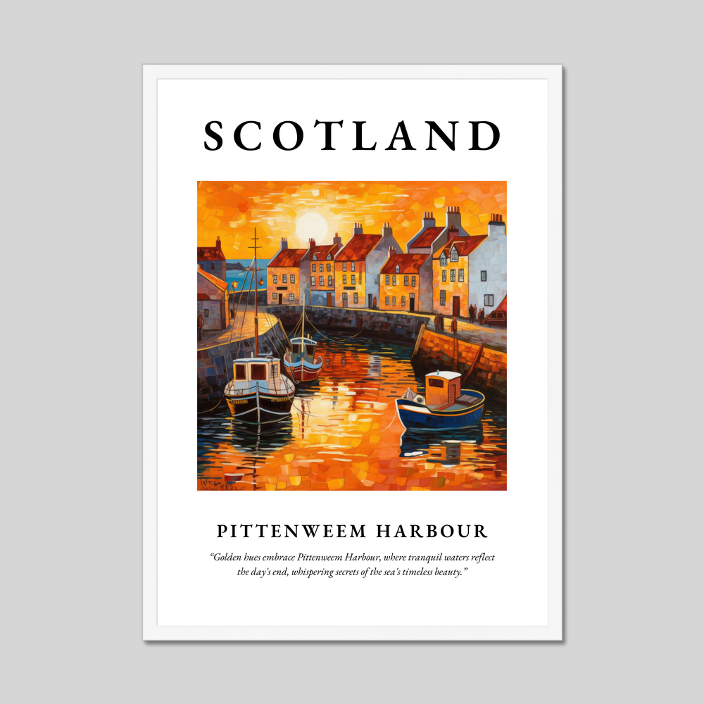 Pittenweem Harbour - Framed Poster Print