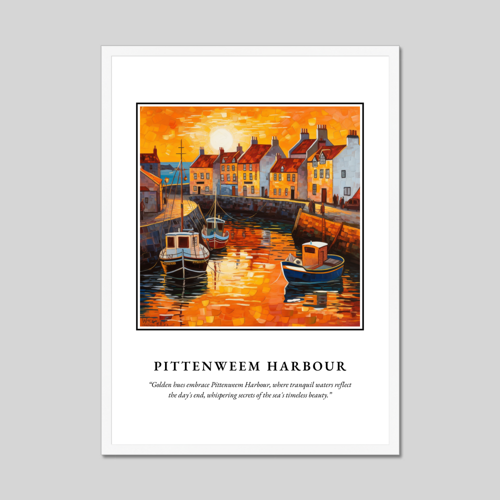 Pittenweem Harbour - Framed Poster Print