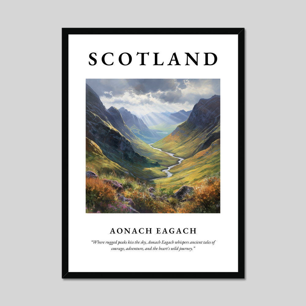 Aonach Eagach - Framed Poster Print