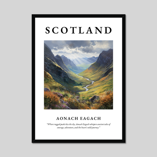 Aonach Eagach - Framed Poster Print