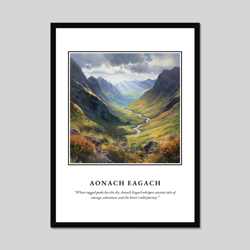 Aonach Eagach - Framed Poster Print