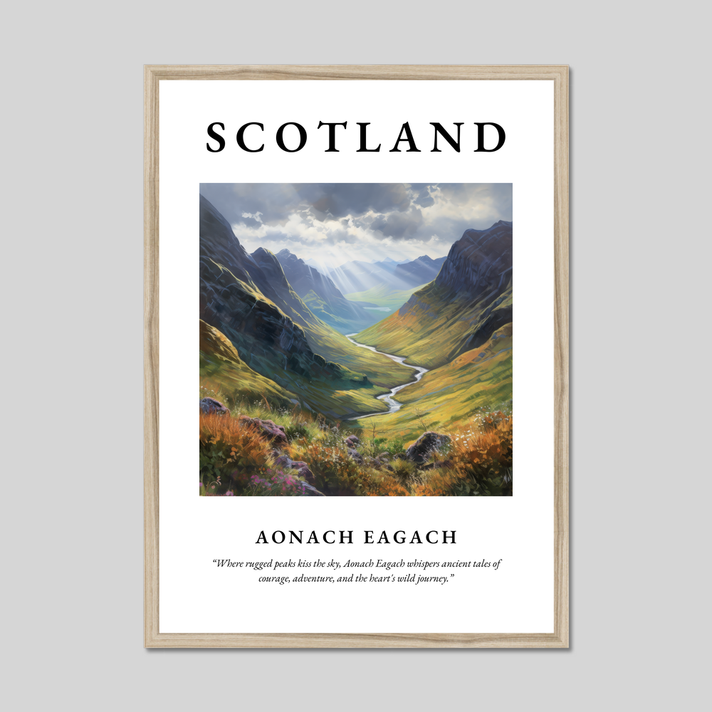 Aonach Eagach - Framed Poster Print