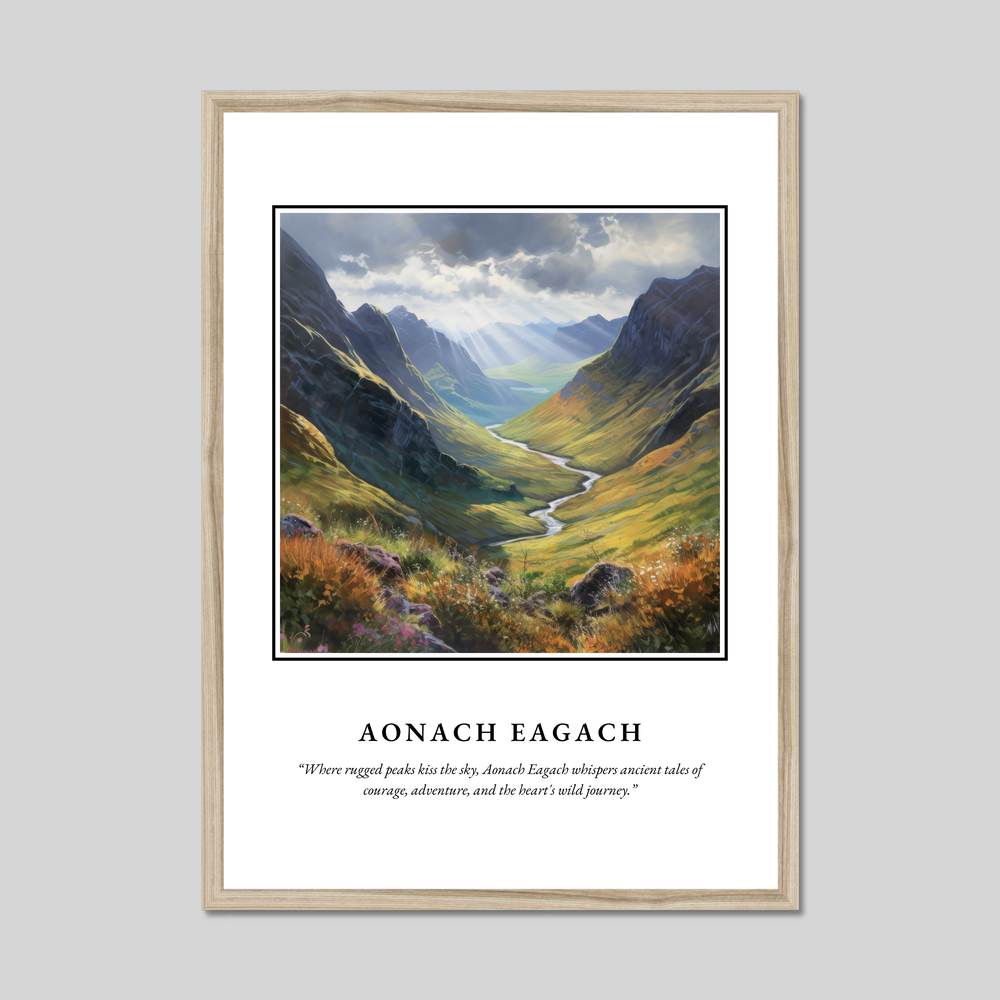 Aonach Eagach - Framed Poster Print