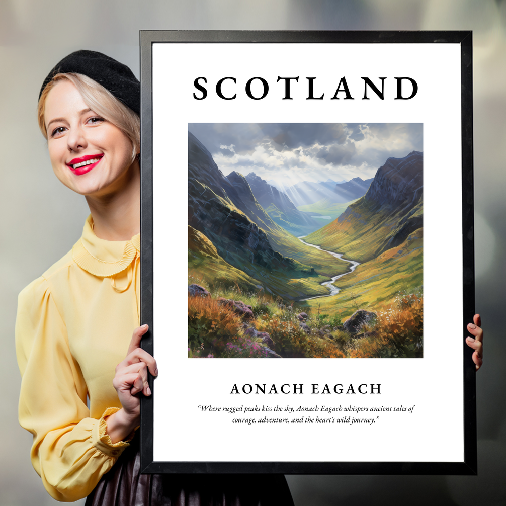 Aonach Eagach - Framed Poster Print