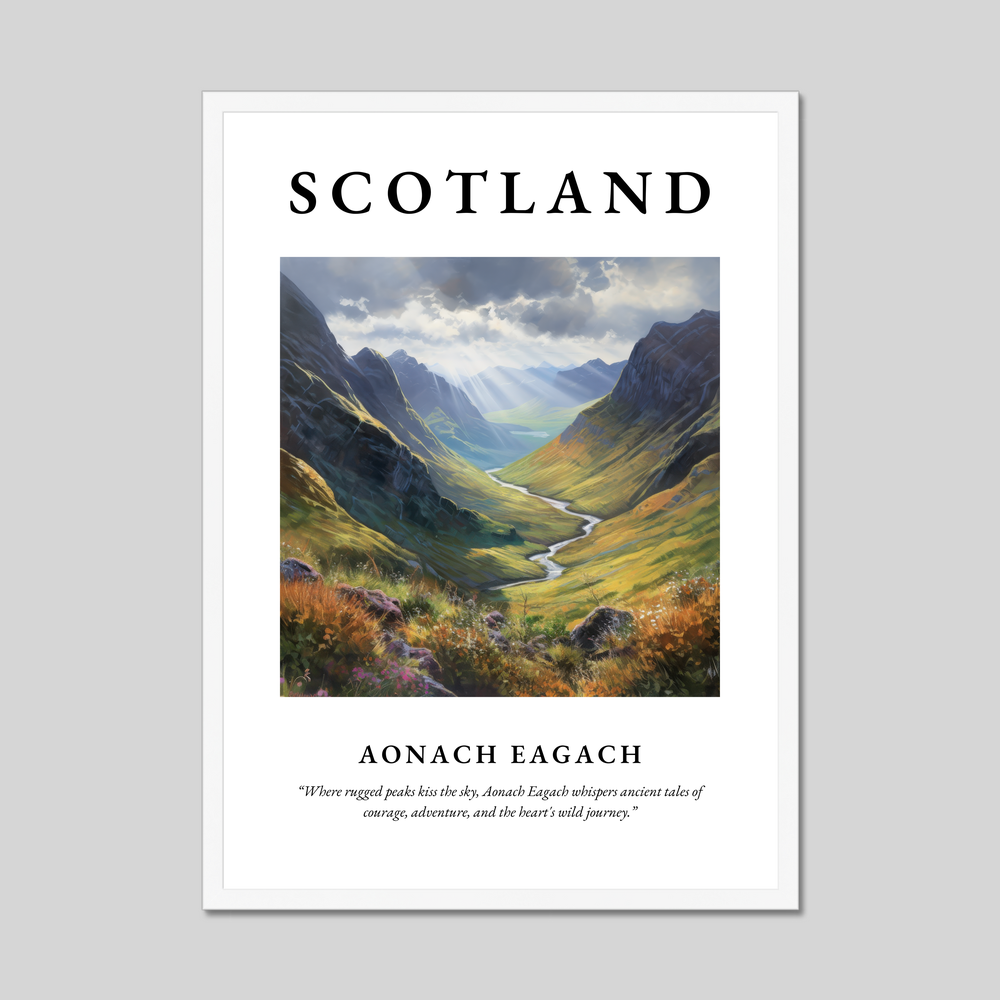 Aonach Eagach - Framed Poster Print