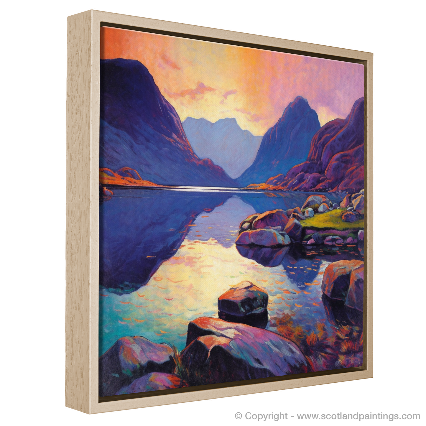 Loch Coruisk at Sunset: A Fauvist Symphony in Scottish Coves