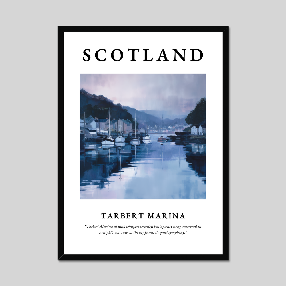 Tarbert Marina - Framed Poster Print