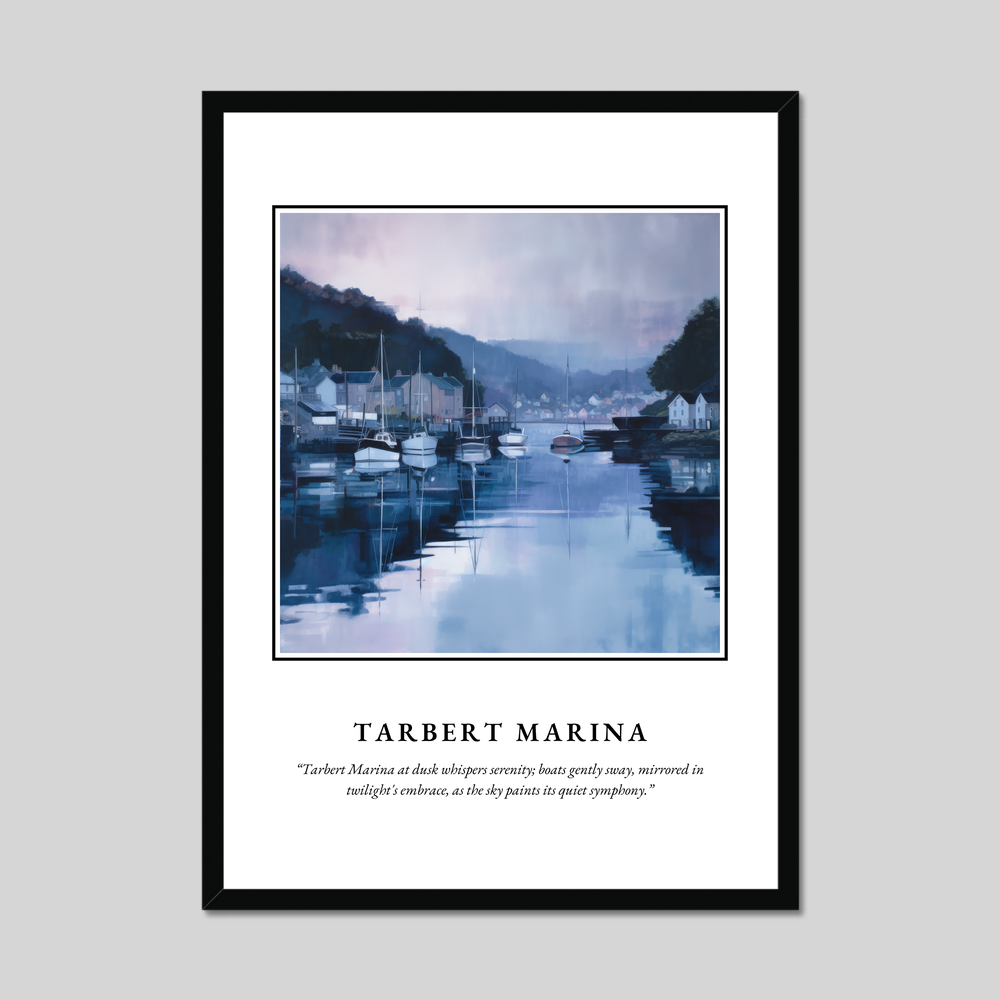 Tarbert Marina - Framed Poster Print