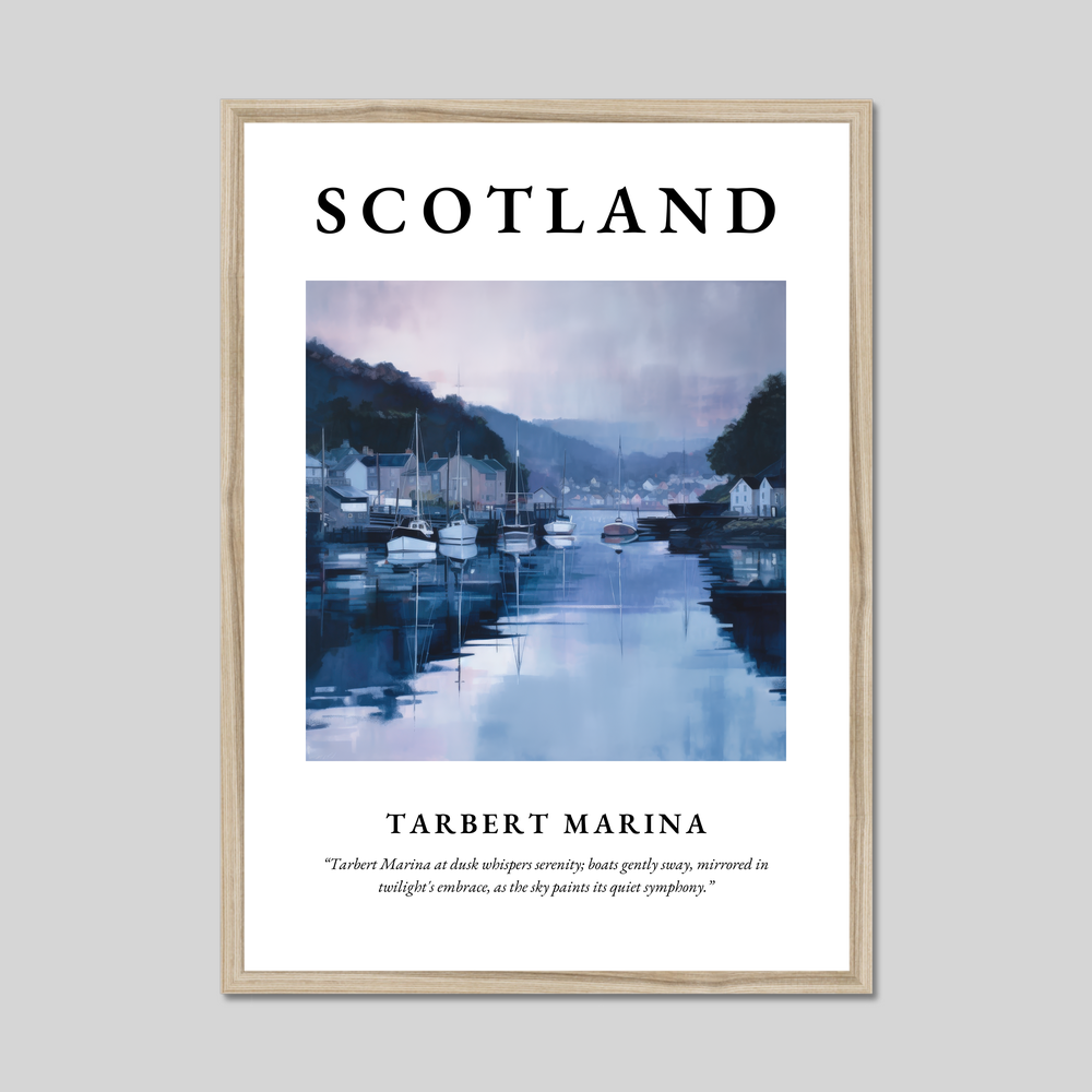 Tarbert Marina - Framed Poster Print