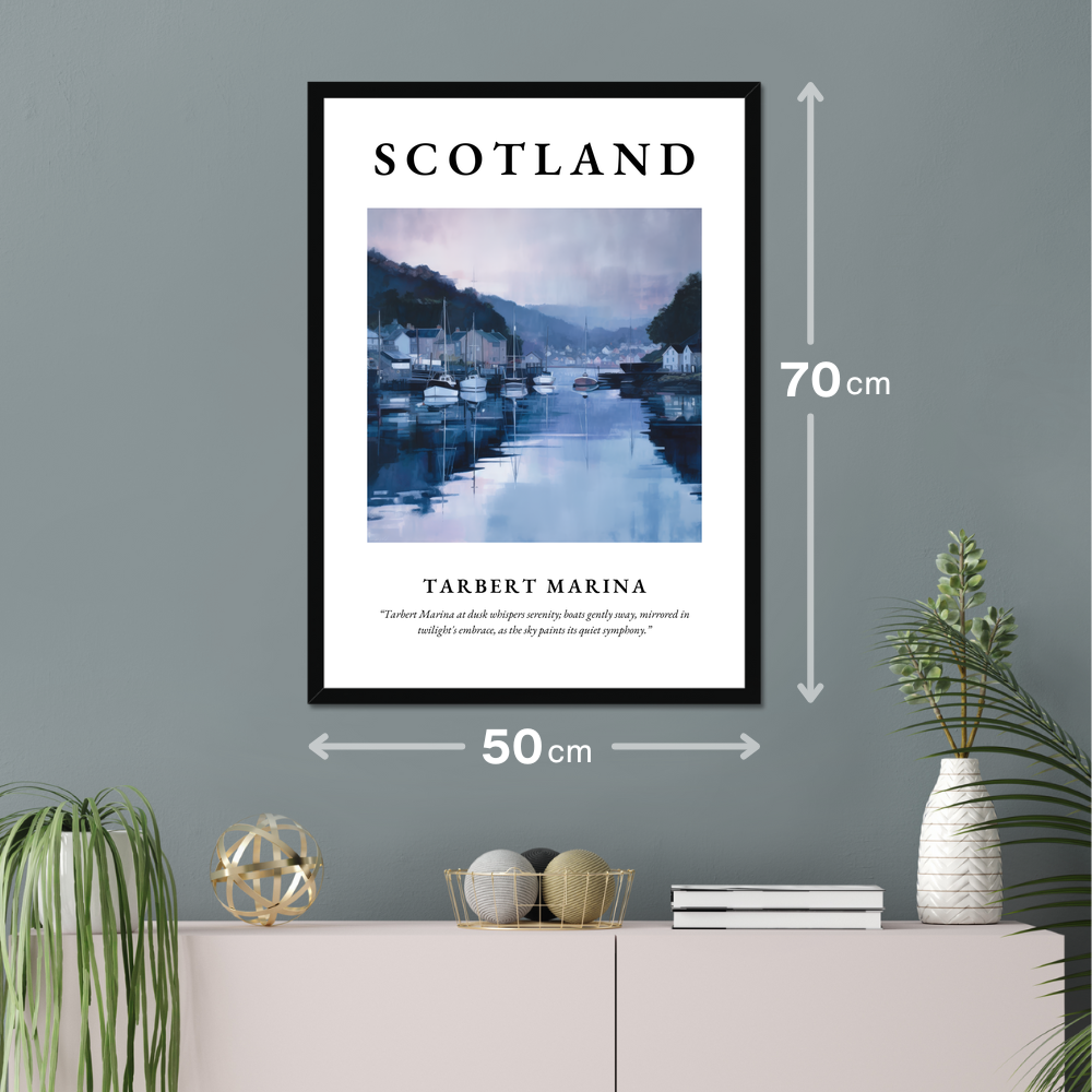 Tarbert Marina - Framed Poster Print