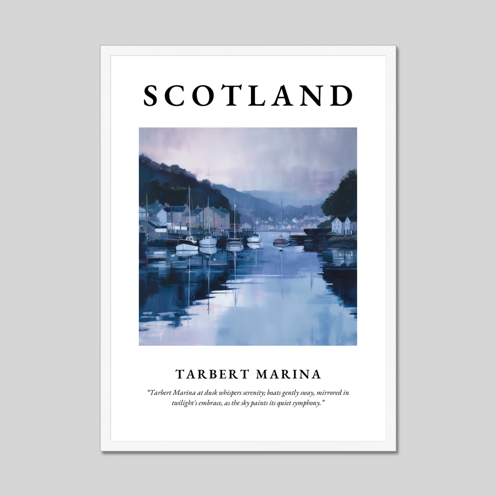 Tarbert Marina - Framed Poster Print