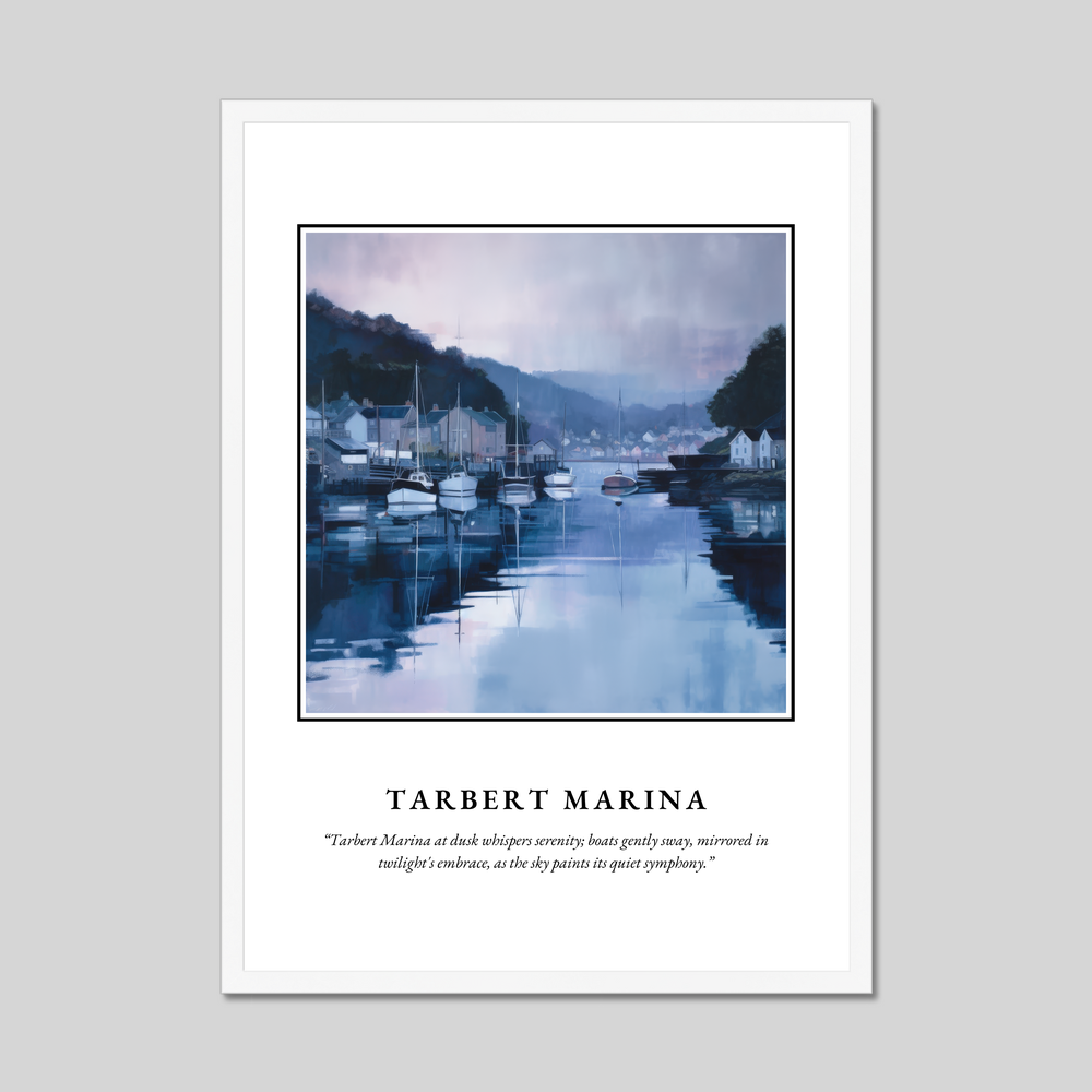 Tarbert Marina - Framed Poster Print