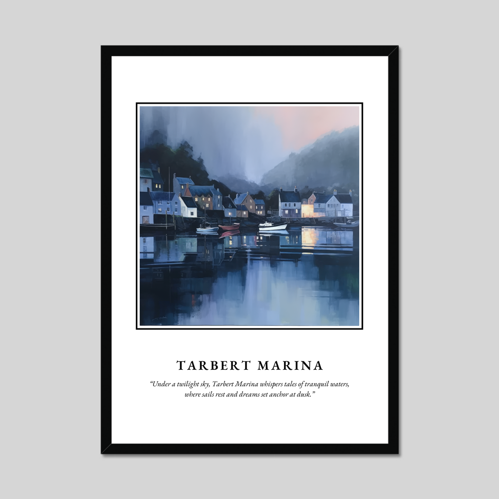 Tarbert Marina - Framed Poster Print