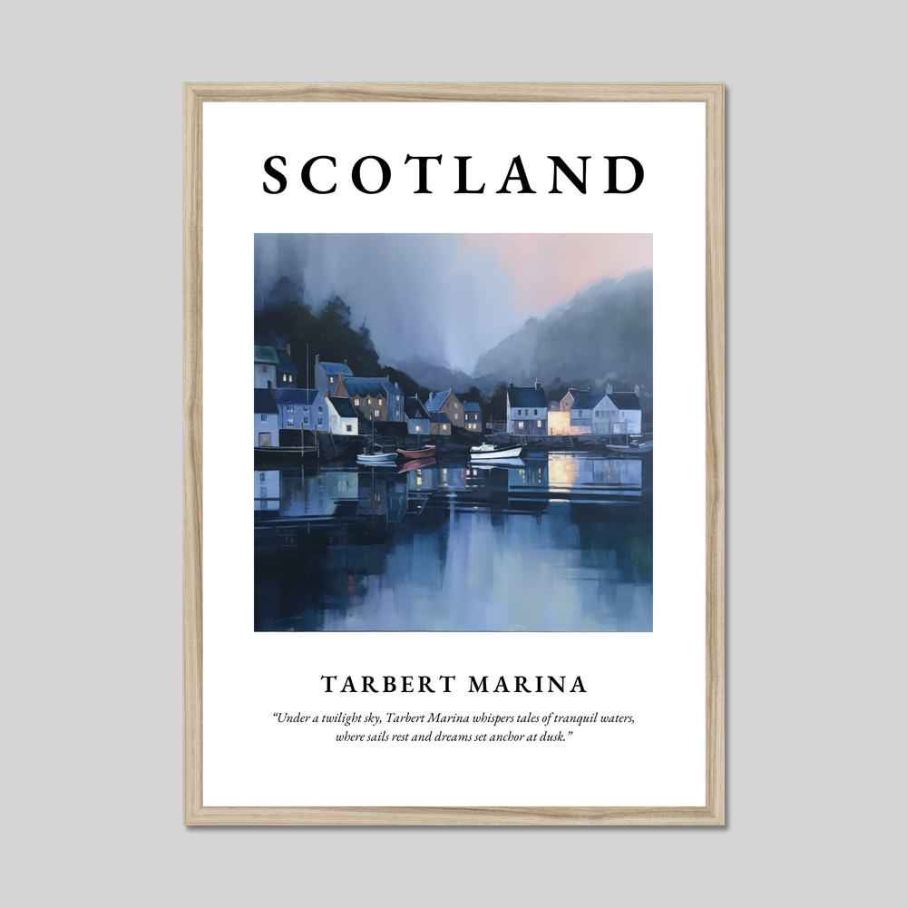 Tarbert Marina - Framed Poster Print