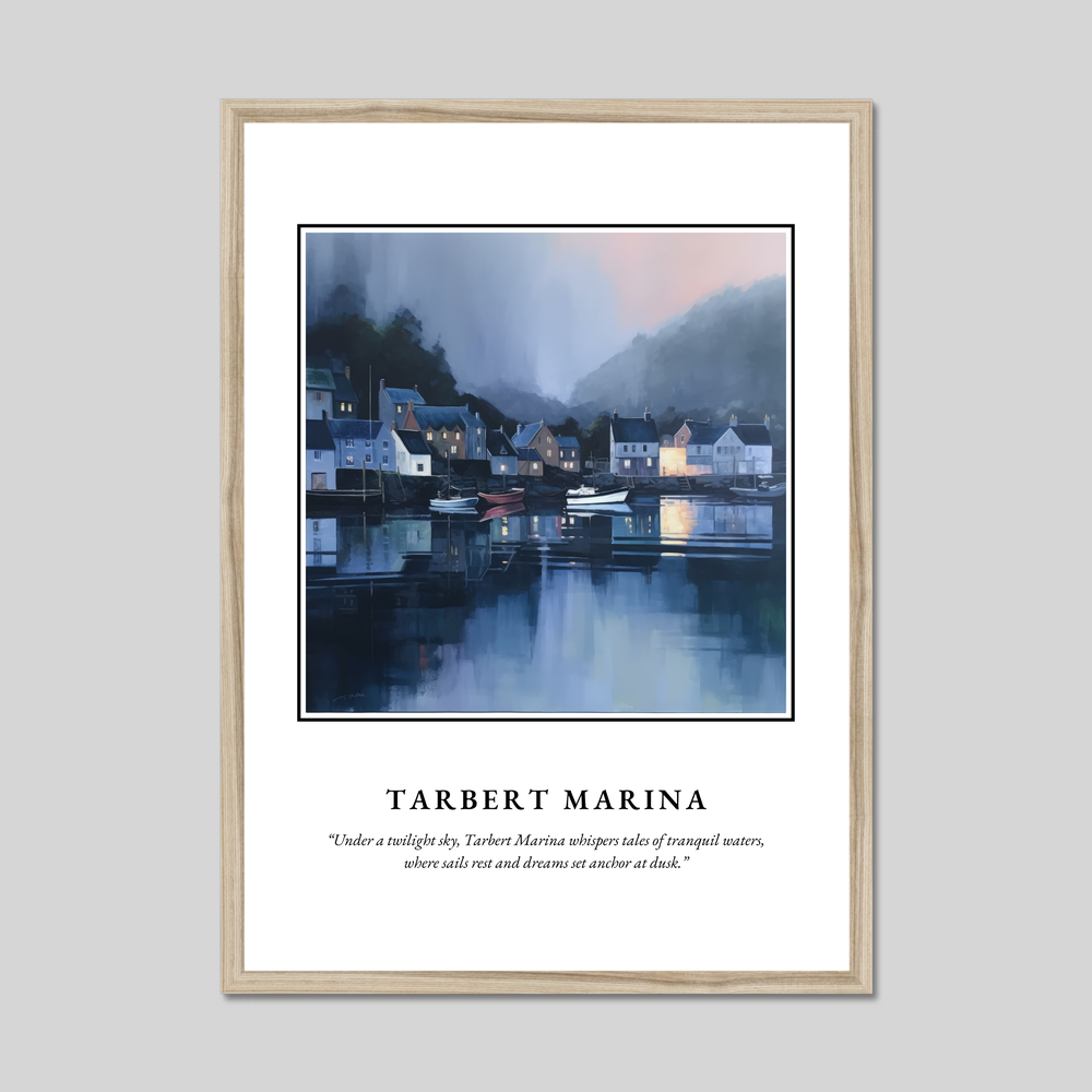 Tarbert Marina - Framed Poster Print