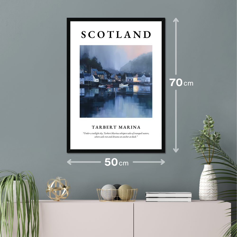 Tarbert Marina - Framed Poster Print