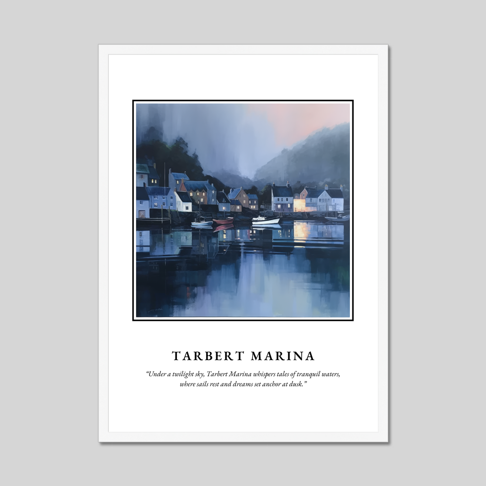 Tarbert Marina - Framed Poster Print