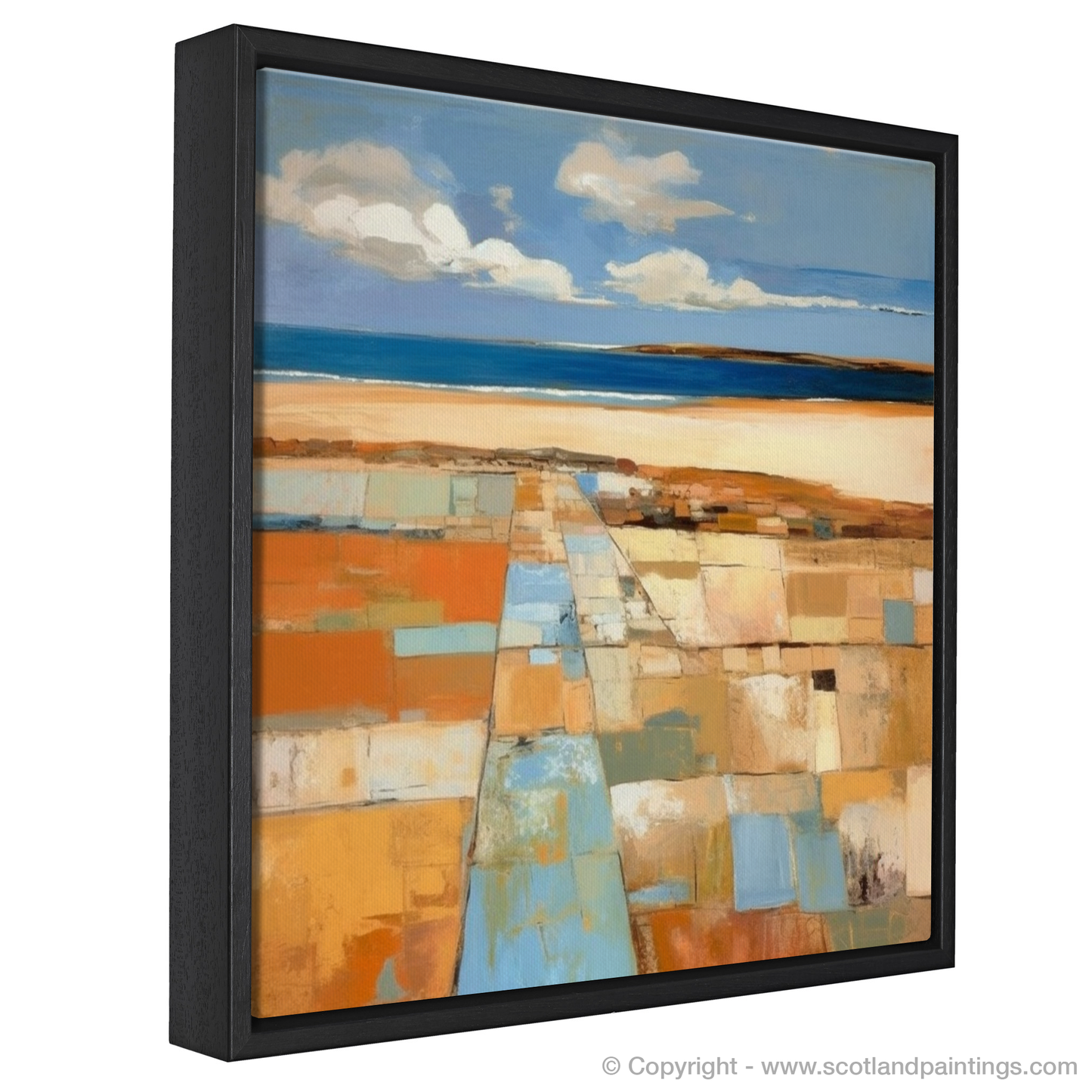 Scottish Shores Reimagined: An Abstract Impression of Gullane Beach