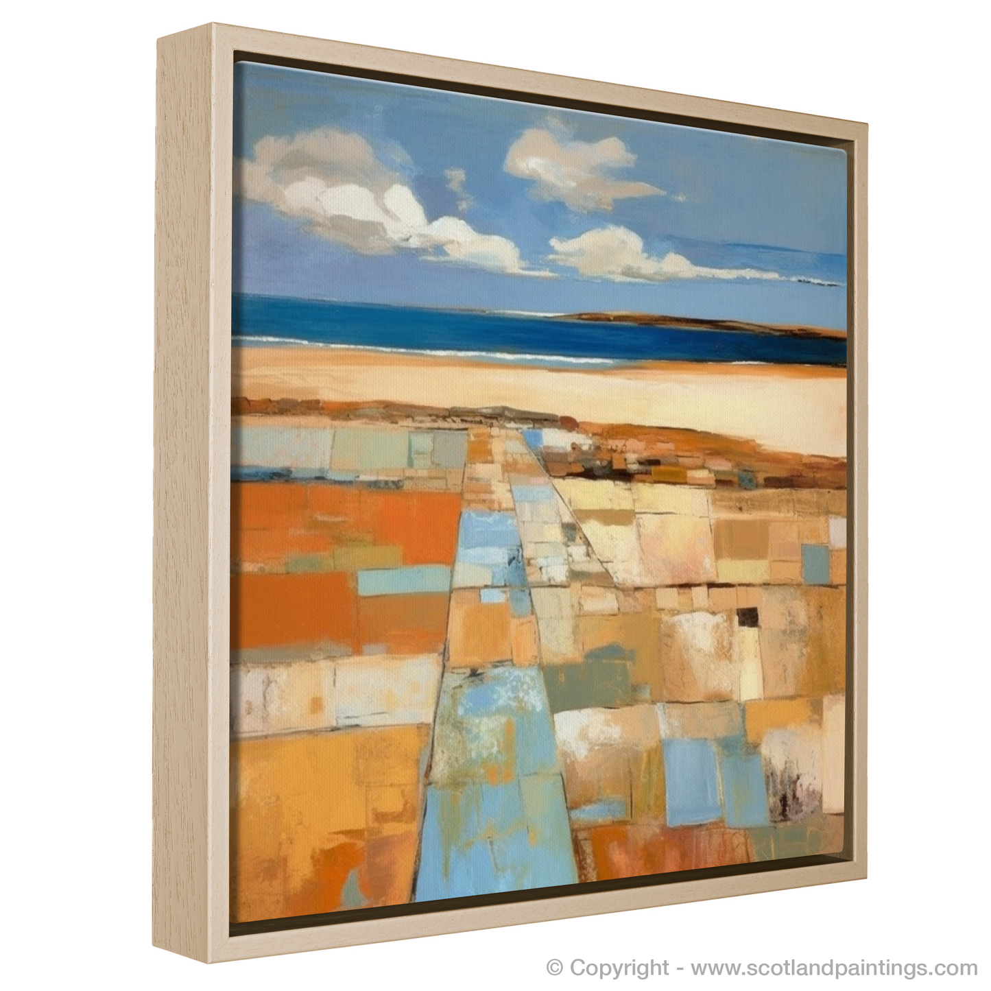 Scottish Shores Reimagined: An Abstract Impression of Gullane Beach