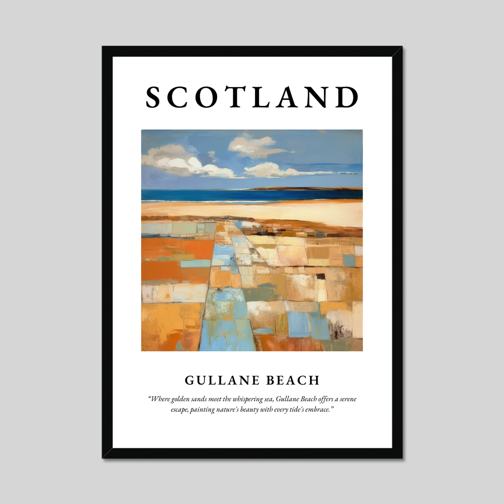 Gullane Beach - Framed Poster Print