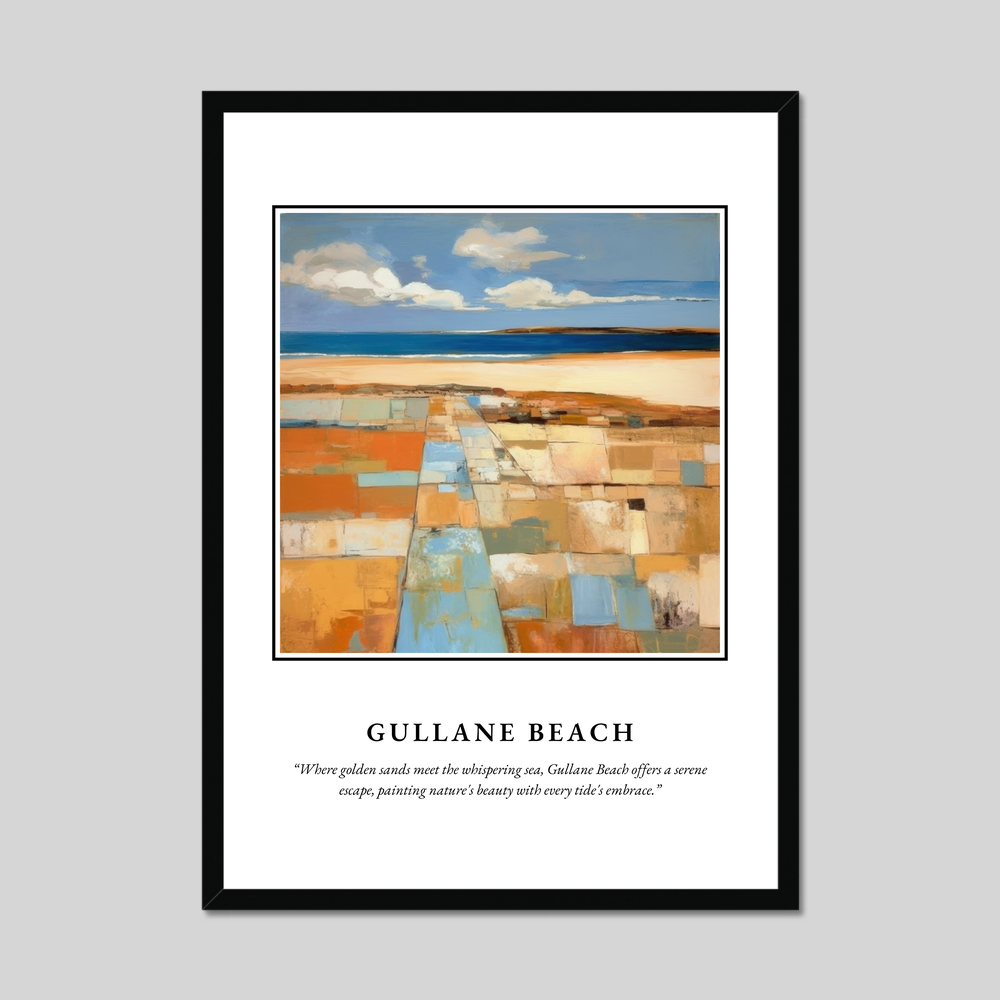 Gullane Beach - Framed Poster Print