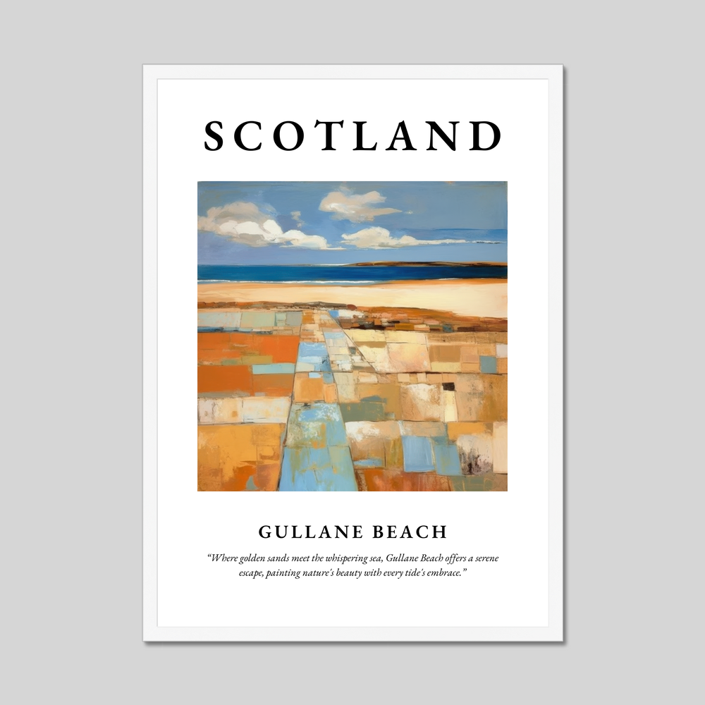 Gullane Beach - Framed Poster Print