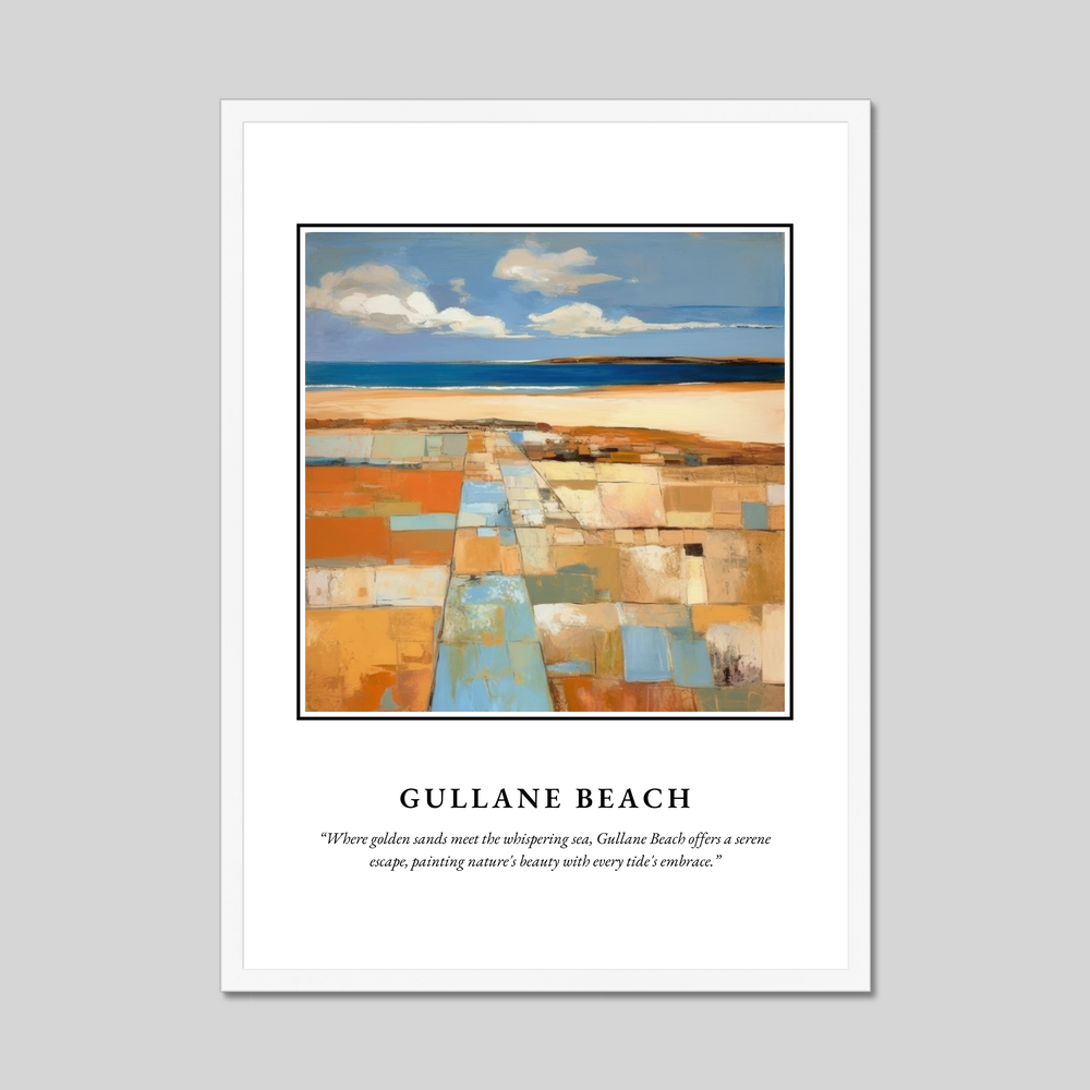 Gullane Beach - Framed Poster Print