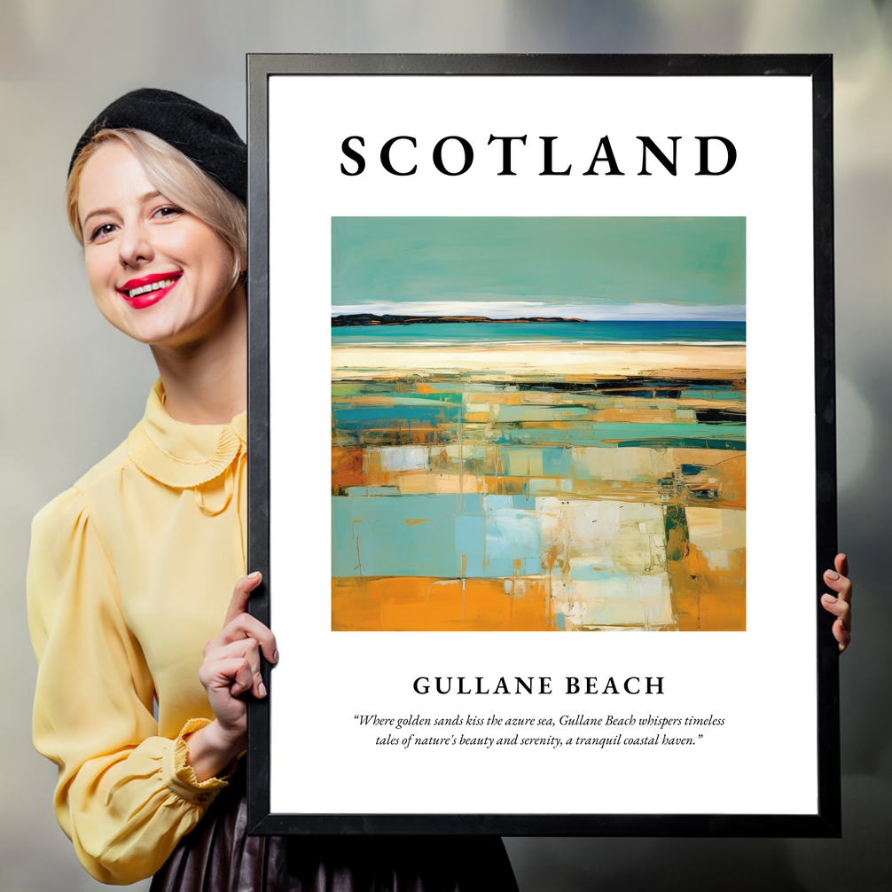 Gullane Beach - Framed Poster Print