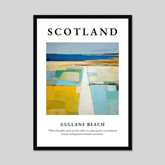 Gullane Beach - Framed Poster Print