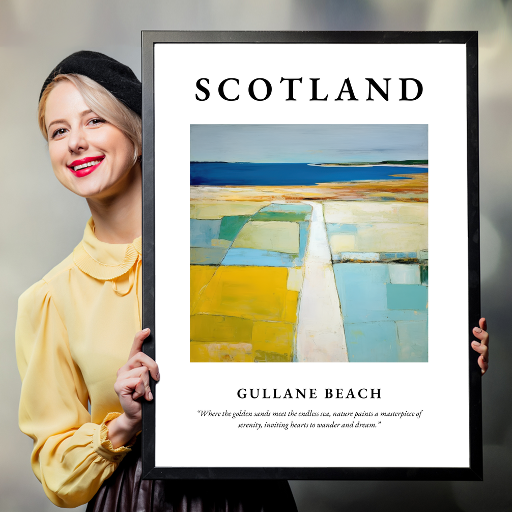 Gullane Beach - Framed Poster Print