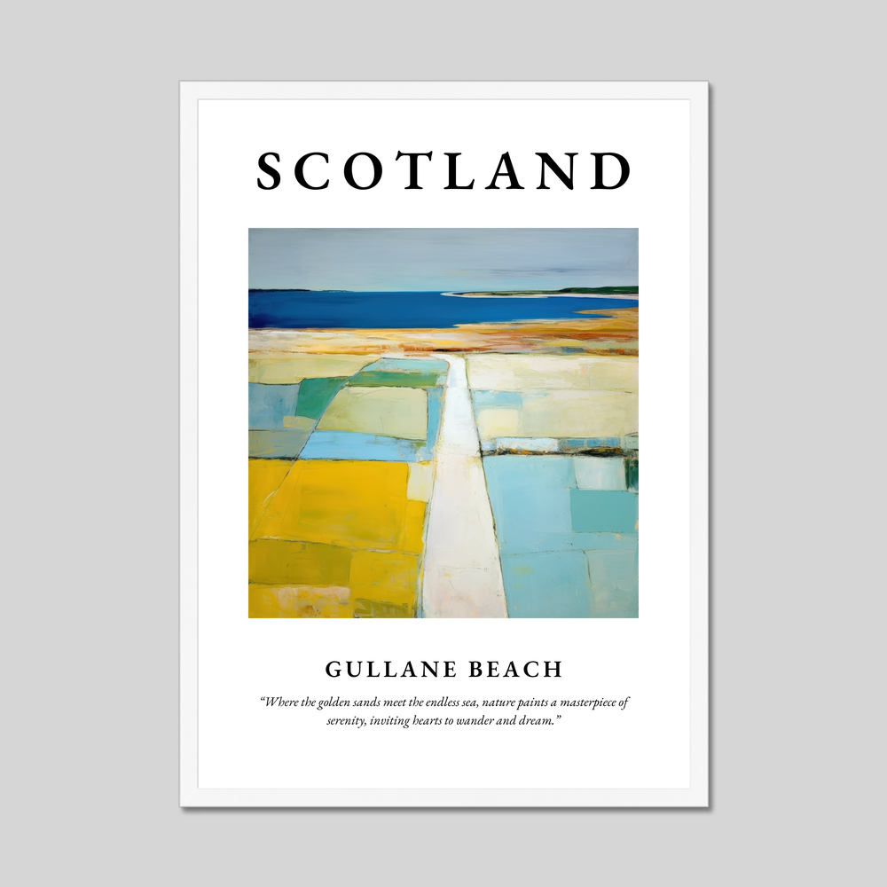 Gullane Beach - Framed Poster Print