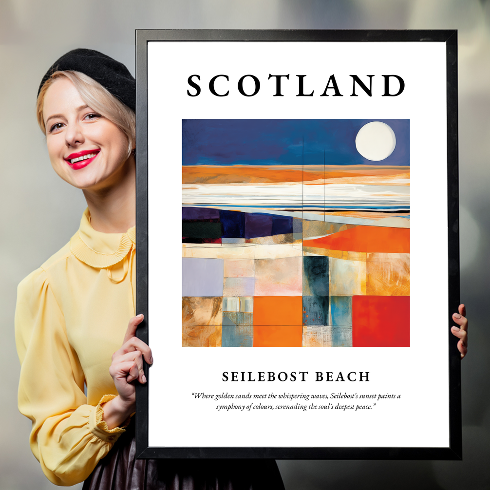 Seilebost Beach - Framed Poster Print