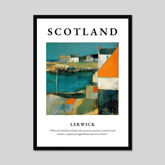 Lerwick - Framed Poster Print