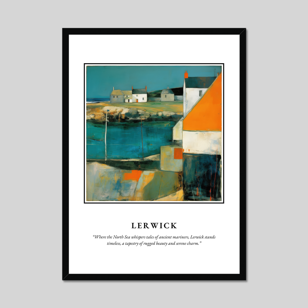 Lerwick - Framed Poster Print