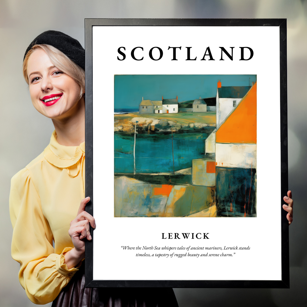 Lerwick - Framed Poster Print