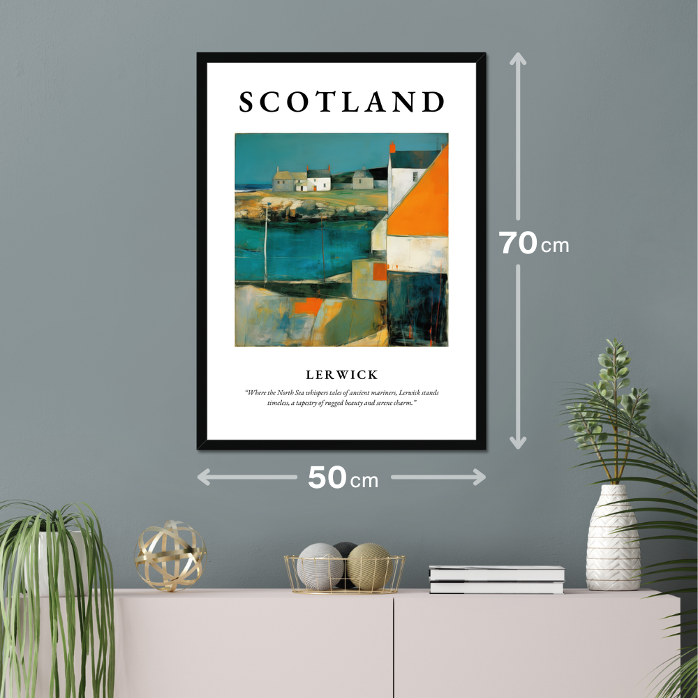 Lerwick - Framed Poster Print