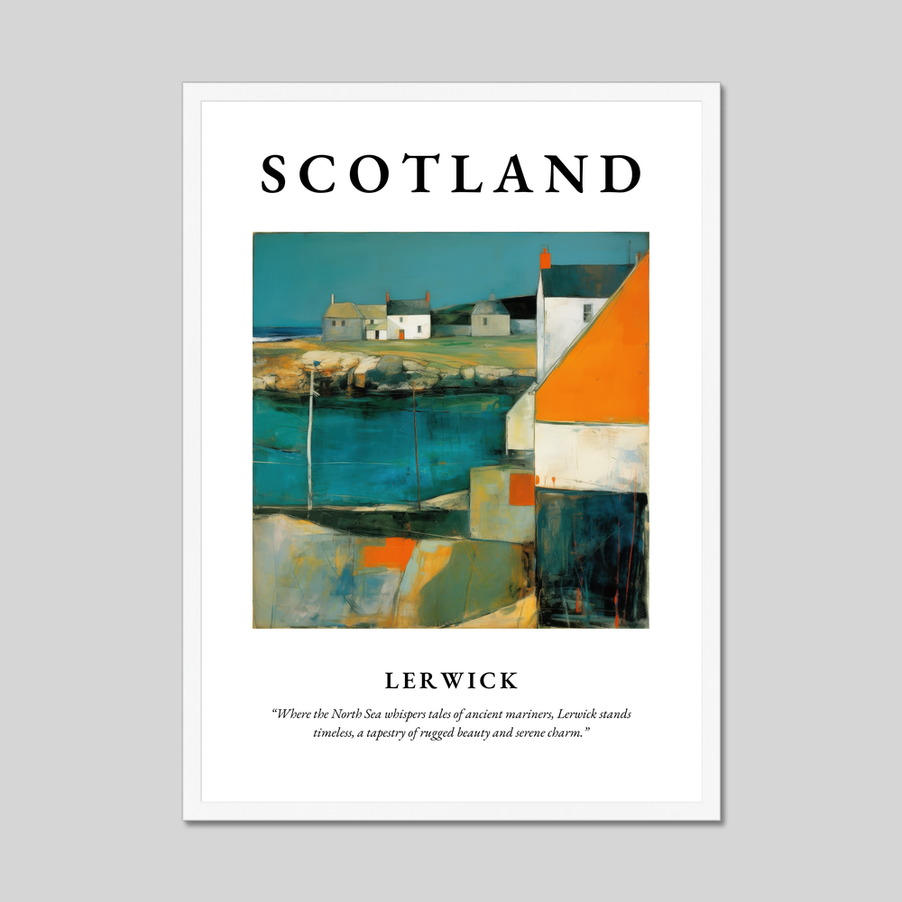 Lerwick - Framed Poster Print