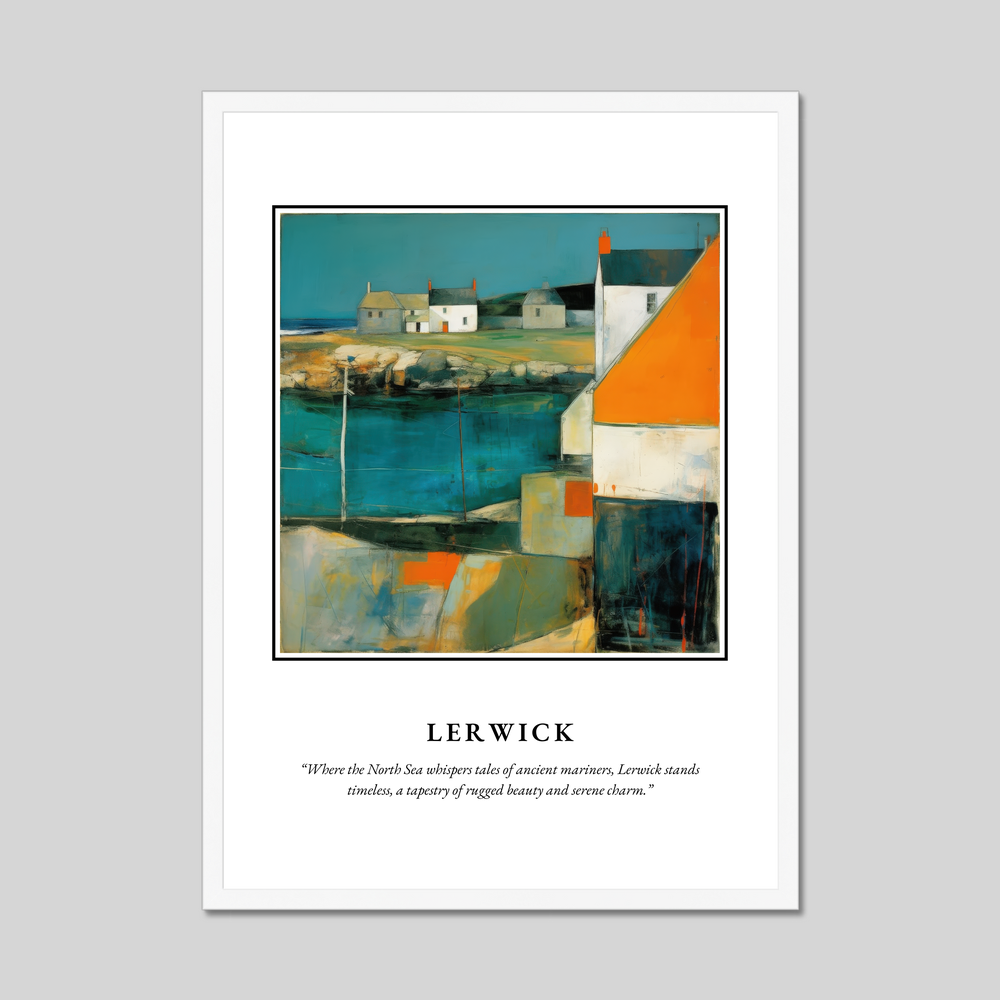 Lerwick - Framed Poster Print