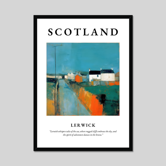 Lerwick - Framed Poster Print