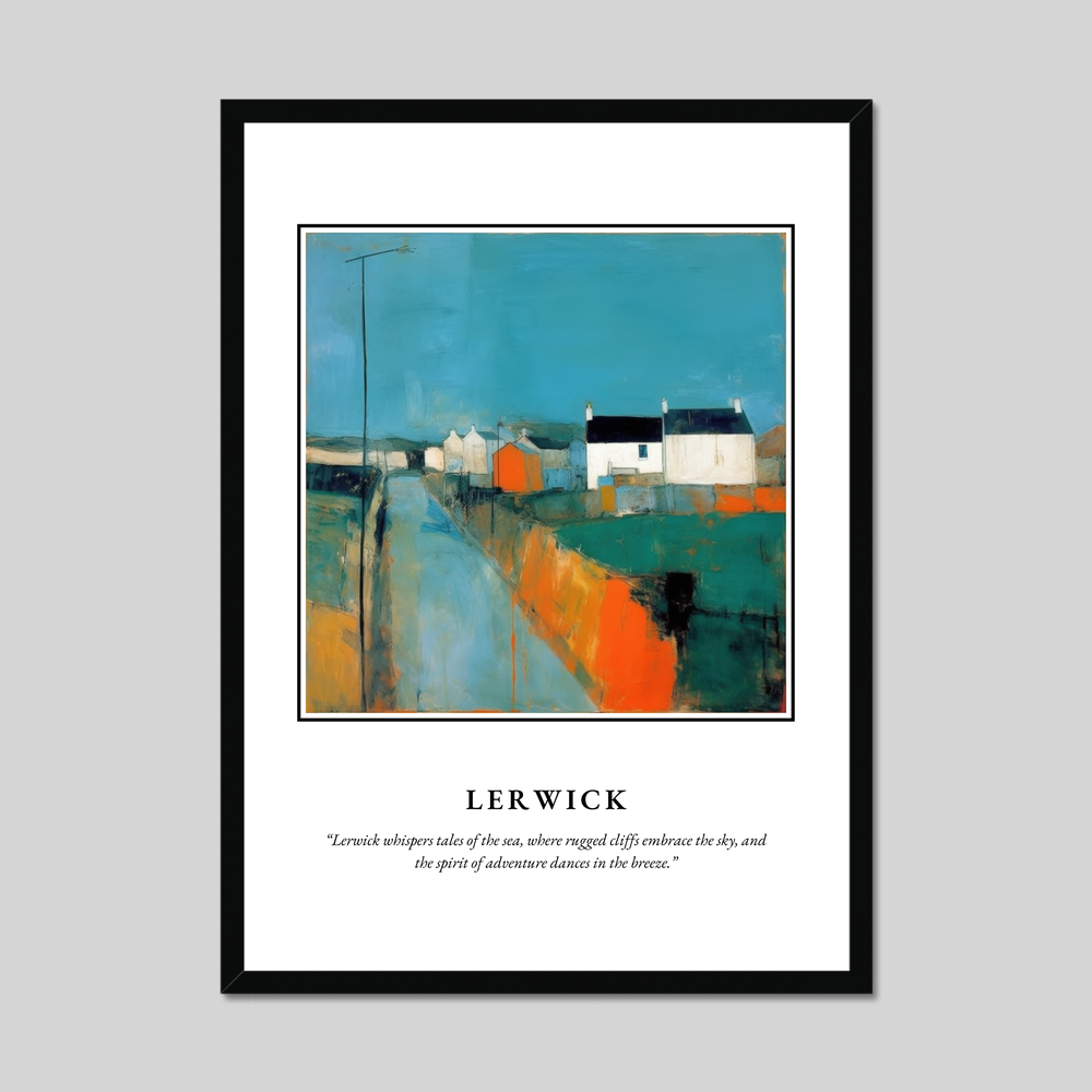 Lerwick - Framed Poster Print