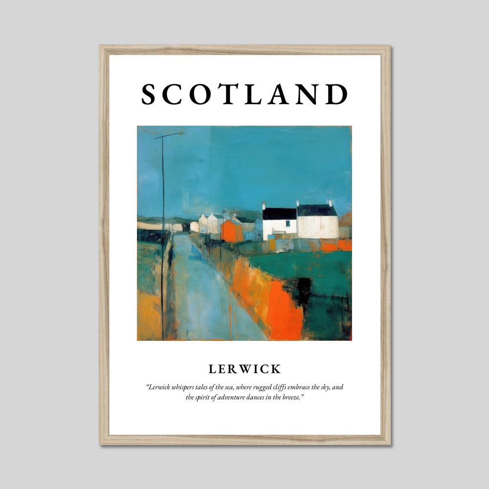 Lerwick - Framed Poster Print