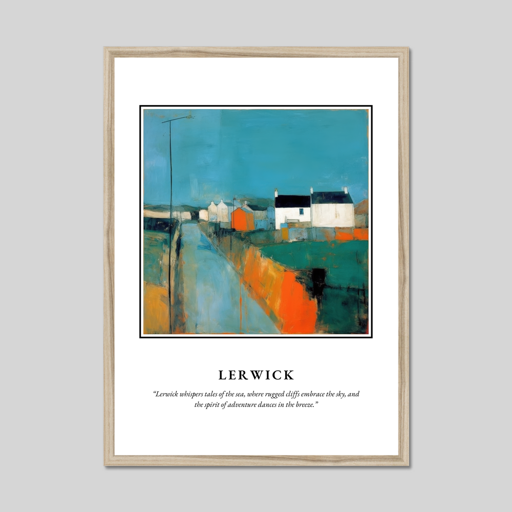 Lerwick - Framed Poster Print