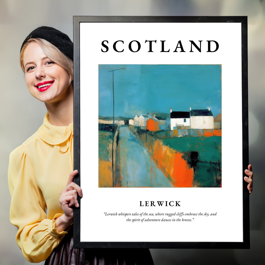 Lerwick - Framed Poster Print