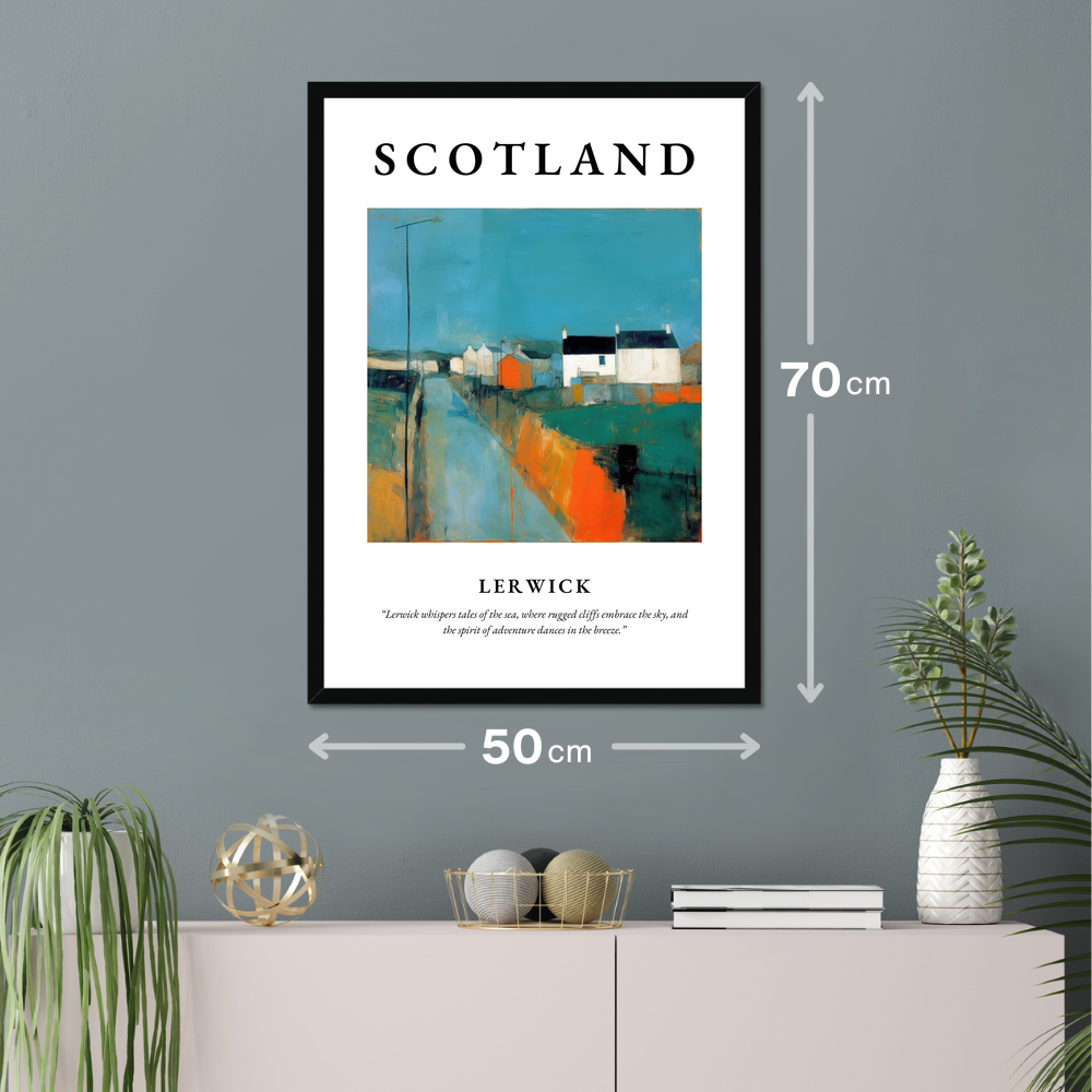 Lerwick - Framed Poster Print