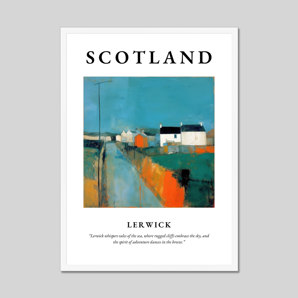 Lerwick - Framed Poster Print