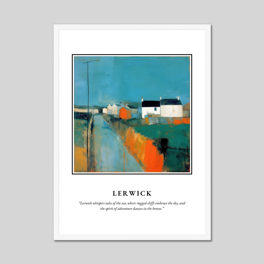 Lerwick - Framed Poster Print