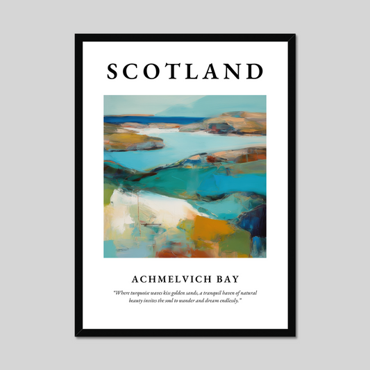 Achmelvich Bay - Framed Poster Print